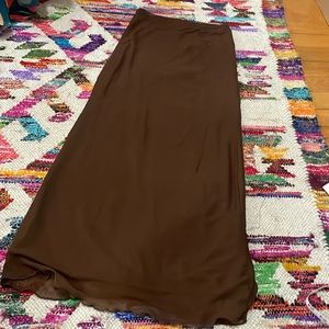 Princess Polly brown midi Skirt